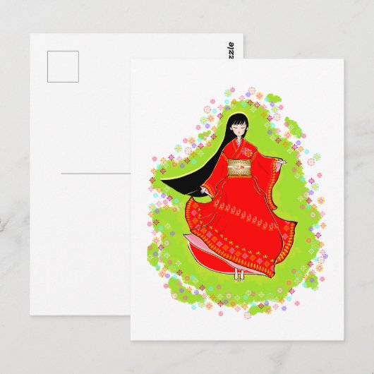 Japanisch Maiko Postkarte (Vorne/Hinten)