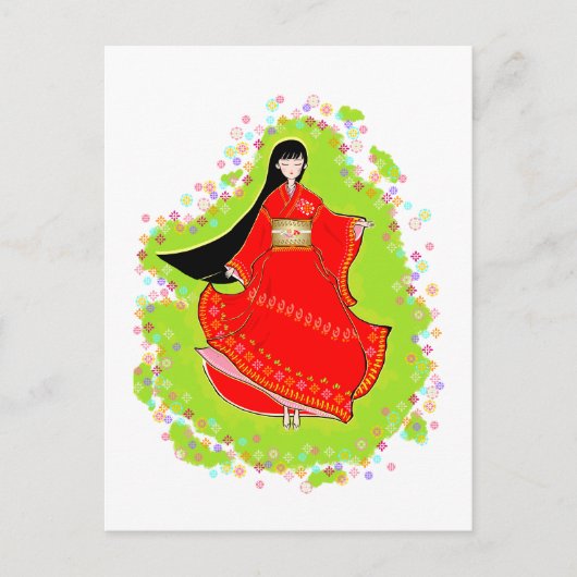 Japanisch Maiko Postkarte (Vorderseite)