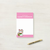Japanisch "Maneki Neko" Lucky Cat Post-it Klebezettel (Auf Schreibtisch)
