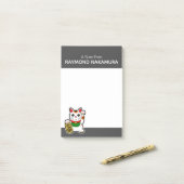Japanisch "Maneki Neko" Lucky Cat Post-it Klebezettel (Auf Schreibtisch)