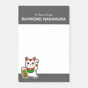 Japanisch "Maneki Neko" Lucky Cat Post-it Klebezettel