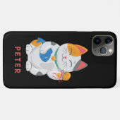 Japanisch Maneki Neko White Cat, viel Glück-Symbol Case-Mate iPhone Hülle (Rückseite (Horizontal))