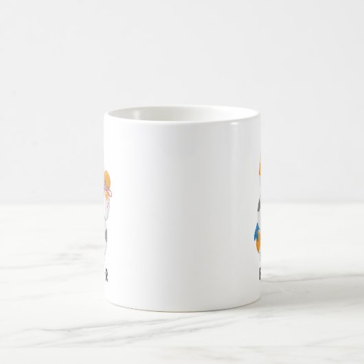 Japanisch Maneki Neko White Cat, viel Glück-Symbol Kaffeetasse (Mittel)