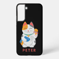 Japanisch Maneki Neko White Cat, viel Glück-Symbol