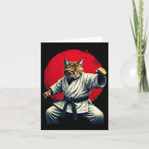 Japanisch Martial Art Judo Karate Cat für Männer F Karte