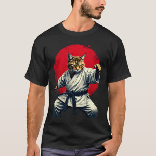 Japanisch Martial Art Judo Karate Cat für Männer F T-Shirt