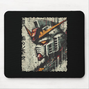 Japanisch Mecha Robot Head Vintag Anime Art Men Bo Mousepad