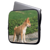 Japanisch Midget Shiba 2 Laptopschutzhülle (Vorderseite Links)