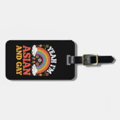 Japanisch mit asiatischem und schwul-Queem asiatis Gepäckanhänger (Vorderseite horizontal)