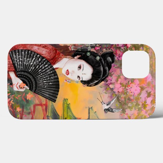Japanisch mit einer Frau Case-Mate iPhone Hülle (Rückseite (Horizontal))