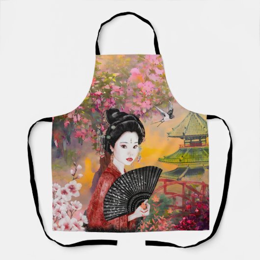 Japanisch mit einer Frau Schürze (Vorderseite)