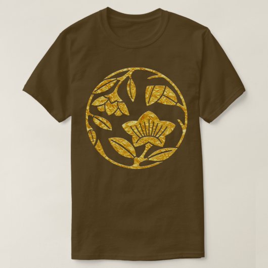 Japanisch Mon Kikyo Edamaru T-Shirt (Design vorne)