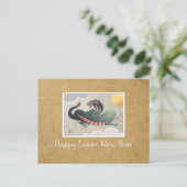 Japanisch New Year Dragon Holiday Postkarte (Stehend Vorderseite)