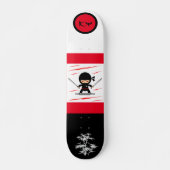 Japanisch Ninja Mit Monogramm Skateboard (Vorne)