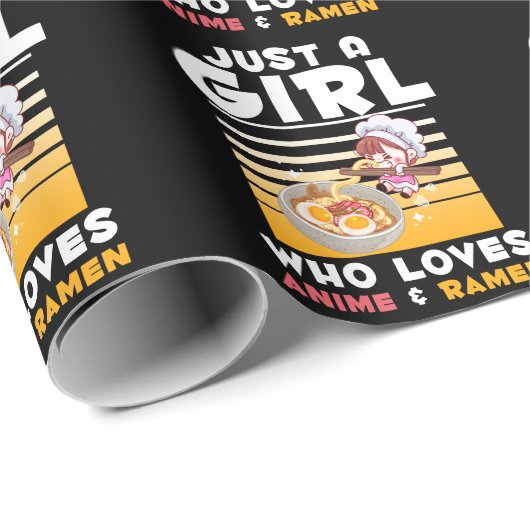Japanisch Noodles Ramen Anime Girl Manga Otaku Geschenkpapier (Rolleneckpunkt)