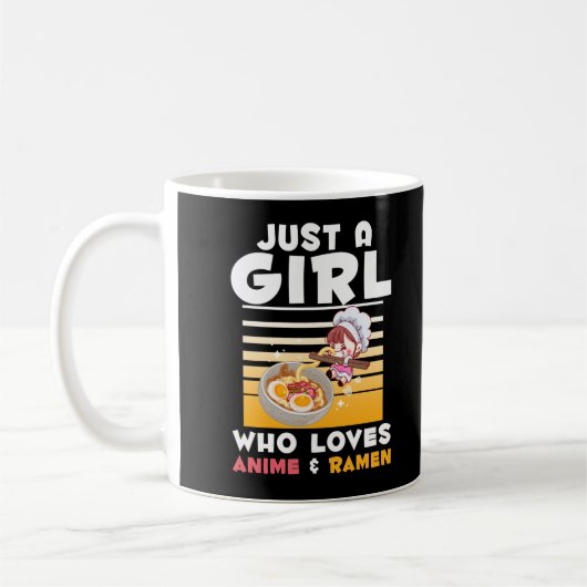 Japanisch Noodles Ramen Anime Girl Manga Otaku Kaffeetasse (Links)