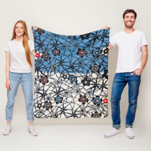 Japanisch Okinawan Dye (Bingata) Fleecedecke