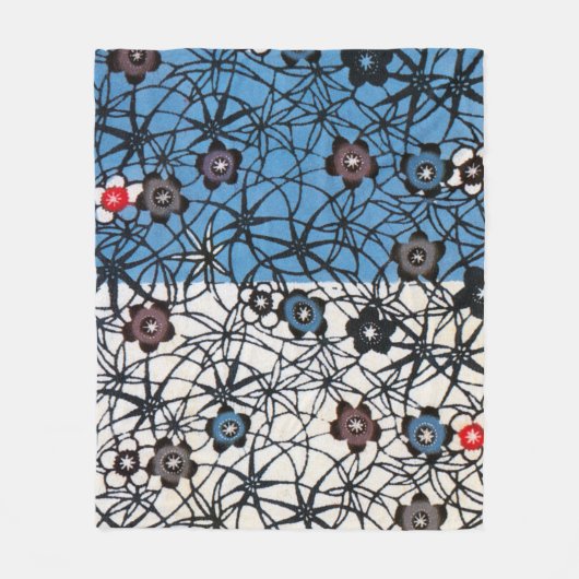 Japanisch Okinawan Dye (Bingata) Fleecedecke (Vorderseite)