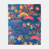 Japanisch Okinawan Dye (Bingata) Fleecedecke (Vorderseite)