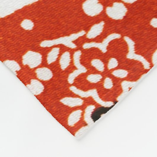 Japanisch Okinawan Dye (Bingata) Fleecedecke (Ecke)