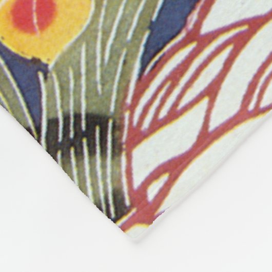 Japanisch Okinawan Dye (Bingata) Fleecedecke (Ecke)