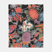 Japanisch Okinawan Dye (Bingata) Fleecedecke (Vorderseite)