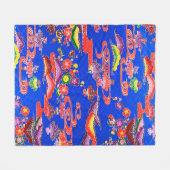 Japanisch Okinawan Dye (Bingata) Fleecedecke (Vorderseite (Horizontal))