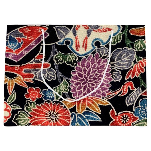 Japanisch Okinawan Dye (Bingata) Große Geschenktüte (Vorderseite)