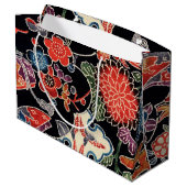 Japanisch Okinawan Dye (Bingata) Große Geschenktüte (Rückseite Schrägansicht)