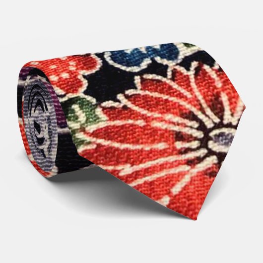 Japanisch Okinawan Dye (Bingata) Krawatte (Gerollt)