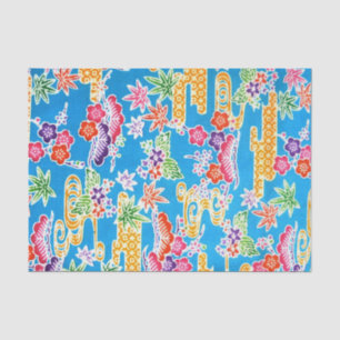 Japanisch Okinawan Dye (Bingata) Seidenpapier