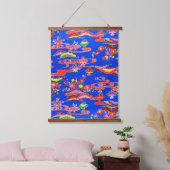 Japanisch Okinawan Dye (Bingata) Wandteppich Mit Holzrahmen (Schlafzimmer)