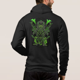 Japanisch Oni Art Samurai Skull Hoodie