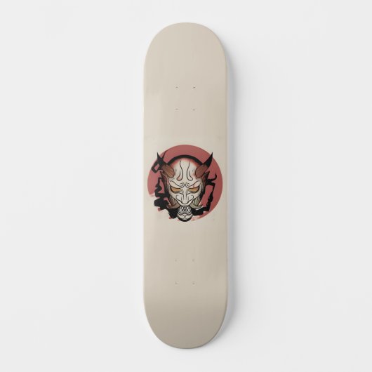 Japanisch Oni Demon Skateboard (Vorderseite)