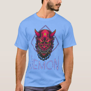 Japanisch Oni Mask Demon Ogre Ästhetik Japan Samu T-Shirt