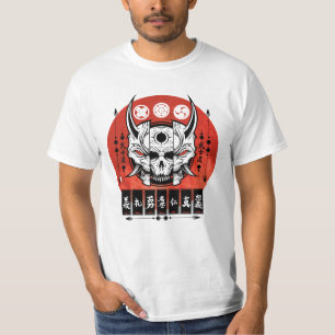 Japanisch Oni Maske Design T-Shirt