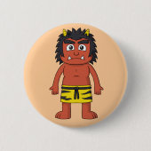 Japanisch Oni Yokai Button (Vorderseite)
