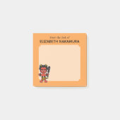 Japanisch Oni Yokai Monster - Personalisiert Post-it Klebezettel (Vorderseite)