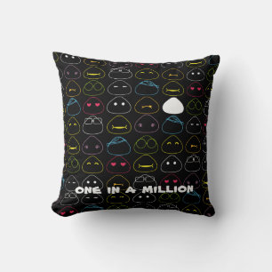 Japanisch Onigiri Fluo Muster Kissen