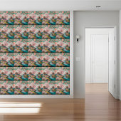 Japanisch Pagoda & Cherry Blossom Chinoiserie Tile Fliese