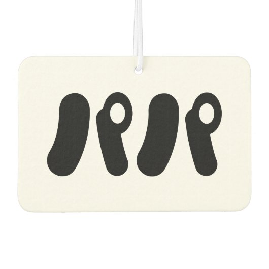 Japanisch Papa パ | Nihongo Language Autolufterfrischer (Vorderseite)