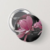 Japanisch Pink Saucer Magnolia Button (Vorne & Hinten)