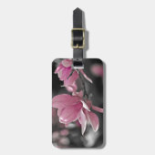 Japanisch Pink Saucer Magnolia Gepäckanhänger (Vorderseite vertikal)