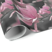 Japanisch Pink Saucer Magnolia Geschenkpapier (Rolleneckpunkt)