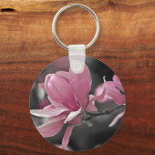 Japanisch Pink Saucer Magnolia Schlüsselanhänger (Vorderseite)