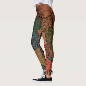 Japanisch Polygonal Print Design Textilmuster tr Leggings (Links)