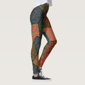 Japanisch Polygonal Print Design Textilmuster tr Leggings (Rechts)