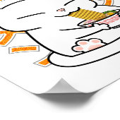 Japanisch Ramen Cat Ramen Lover Poster (Ecke)