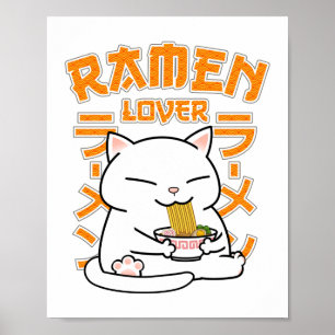 Japanisch Ramen Cat Ramen Lover Poster