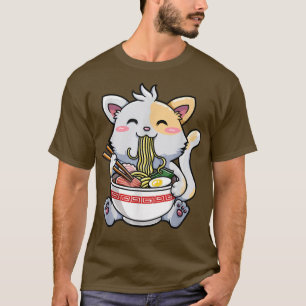 Japanisch Ramen Kawaii Anime Cat Lover Vater Mama, T-Shirt